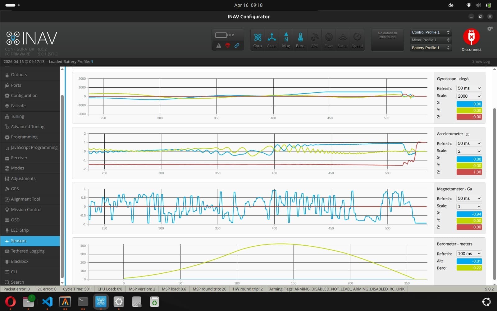 iNav Sensor detection
